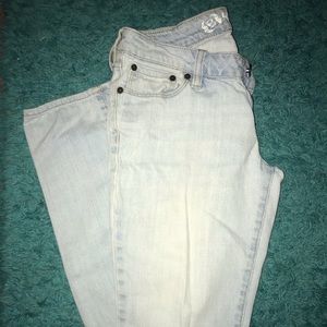 Light wash jeans